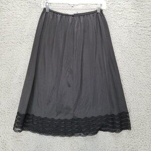 Henson Kickernick Skirt Womens Large Black Nylon Half Slip